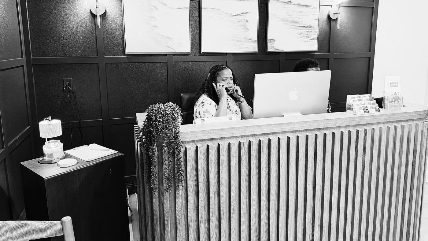 Pilates On Fifth front desk
